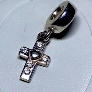 Pandora ***mint*** retired Dangle Cross 925